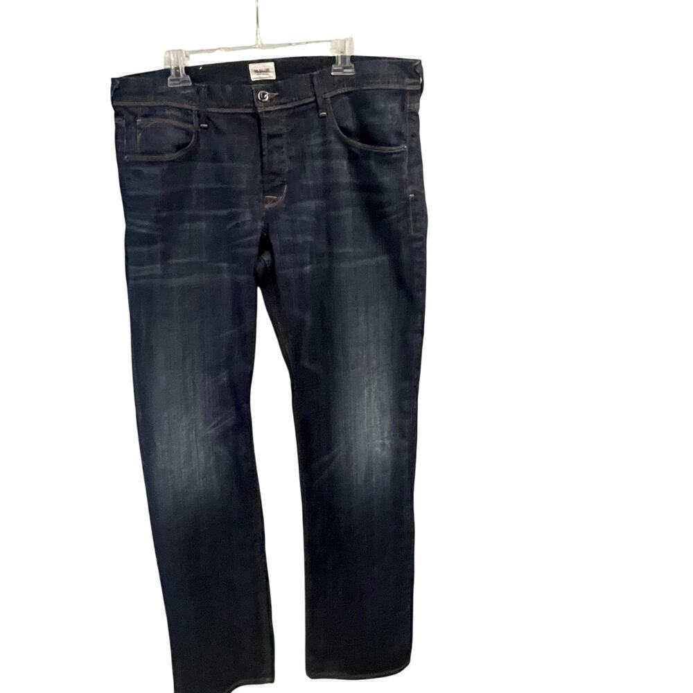 Hudson Harper Button Fly Mens Jeans Sizes 38 Dark Wash